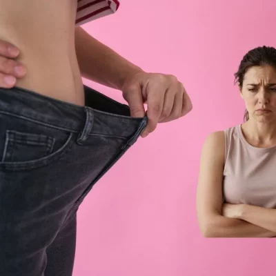 Personne qui a peur de perdre du poids