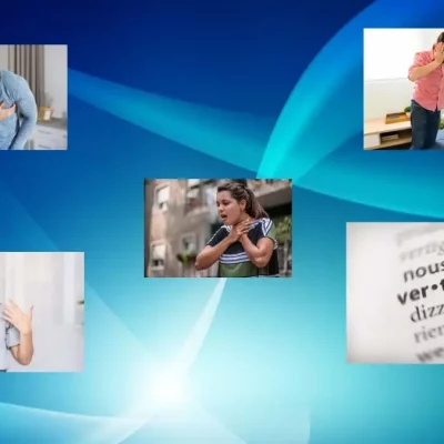 Personnes souffrant des symptômes des crises d'angoisse